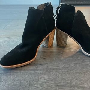 BP. Black Suede Booties